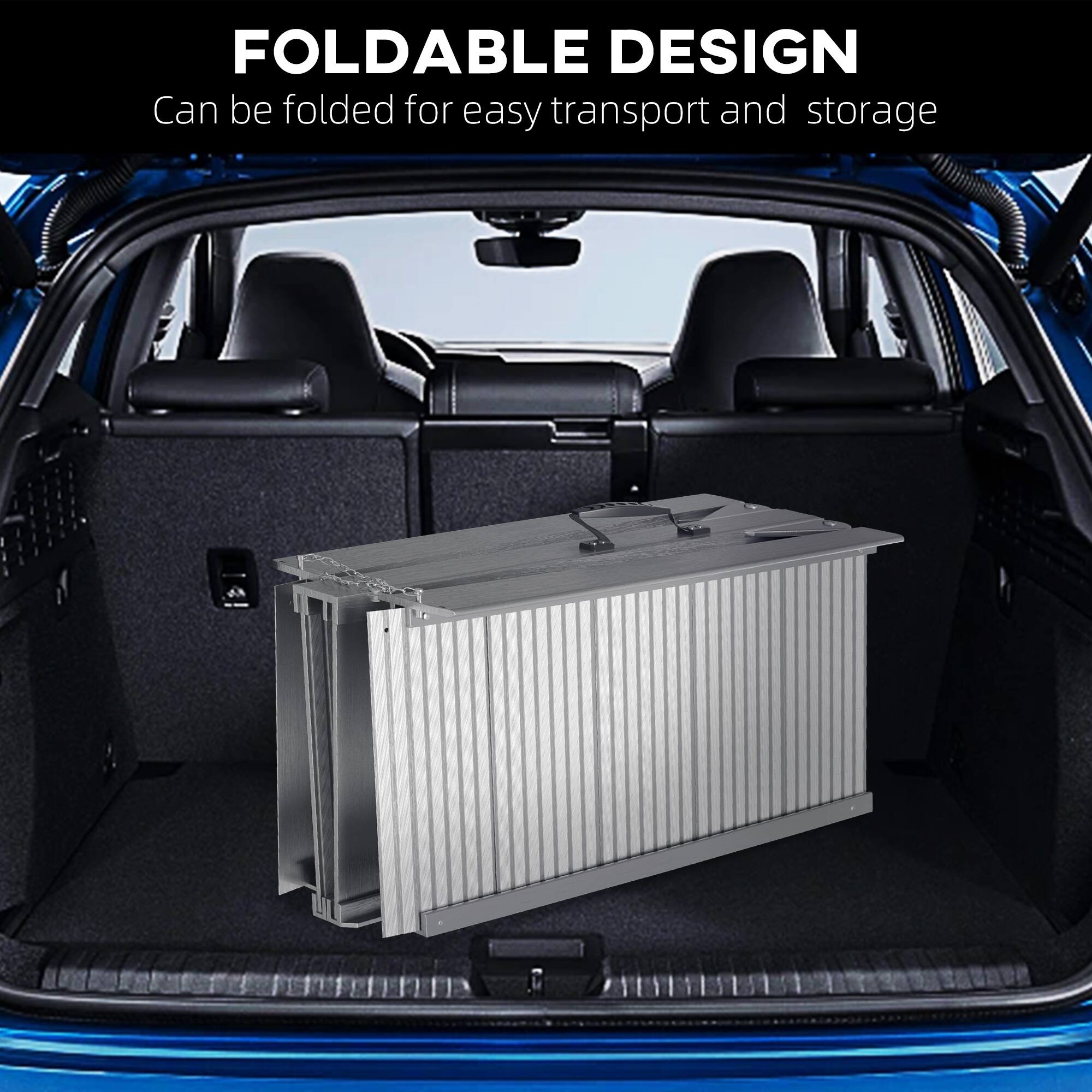 FOLDABLE DESIGN: Can be folded for easy transport and storage.