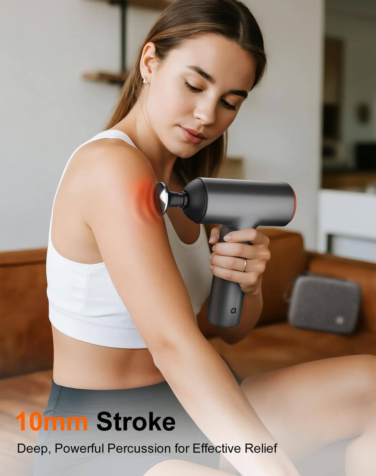 10mm Stroke  
Deep, Powerful Percussion for Effective Relief