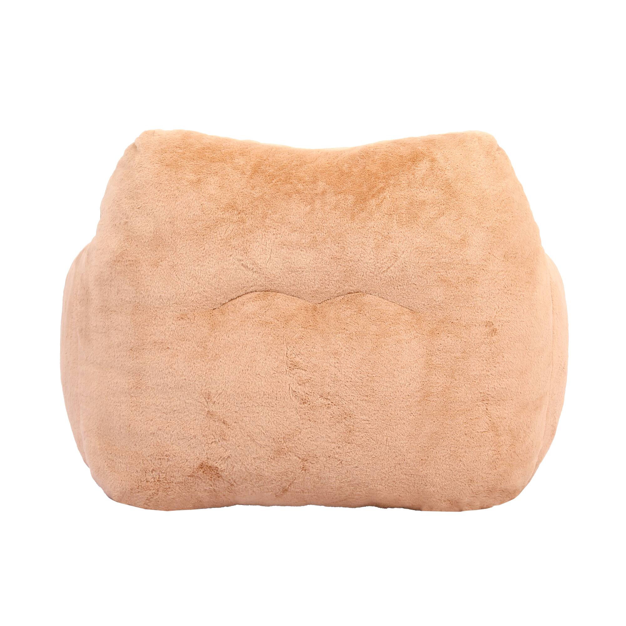 Alt View 8. GOODSILO - Bean Bag Chair Sofa with Armrests - Stuffed High-Density Foam, Lazy Comfy Seating for Adults in Living Room, Bedroom - Brown.