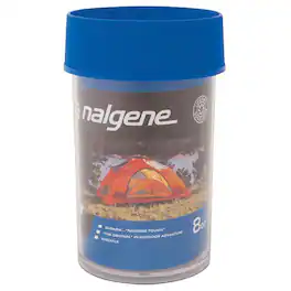 Nalgene - Wide Mouth Outdoor Storage Container - 8 oz. - Clear/Blue
