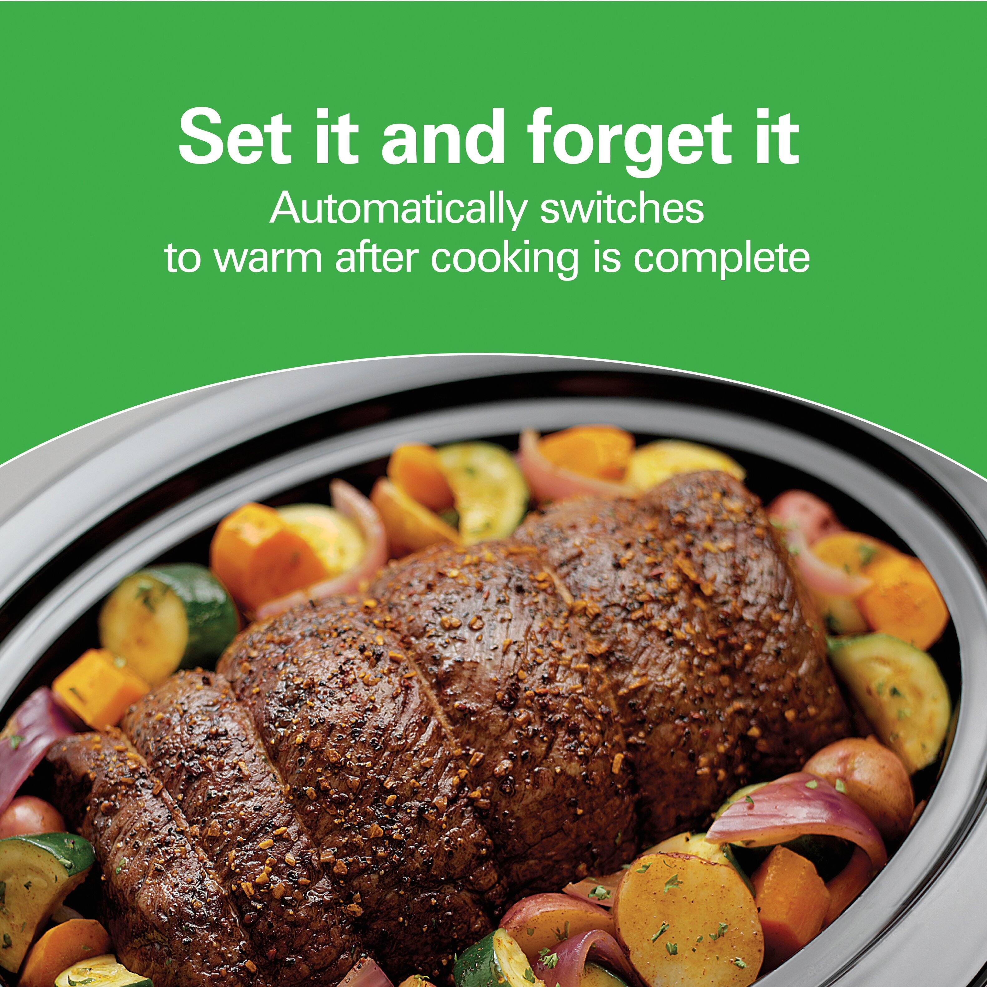 Set it and forget it  
Automatically switches to warm after cooking is complete