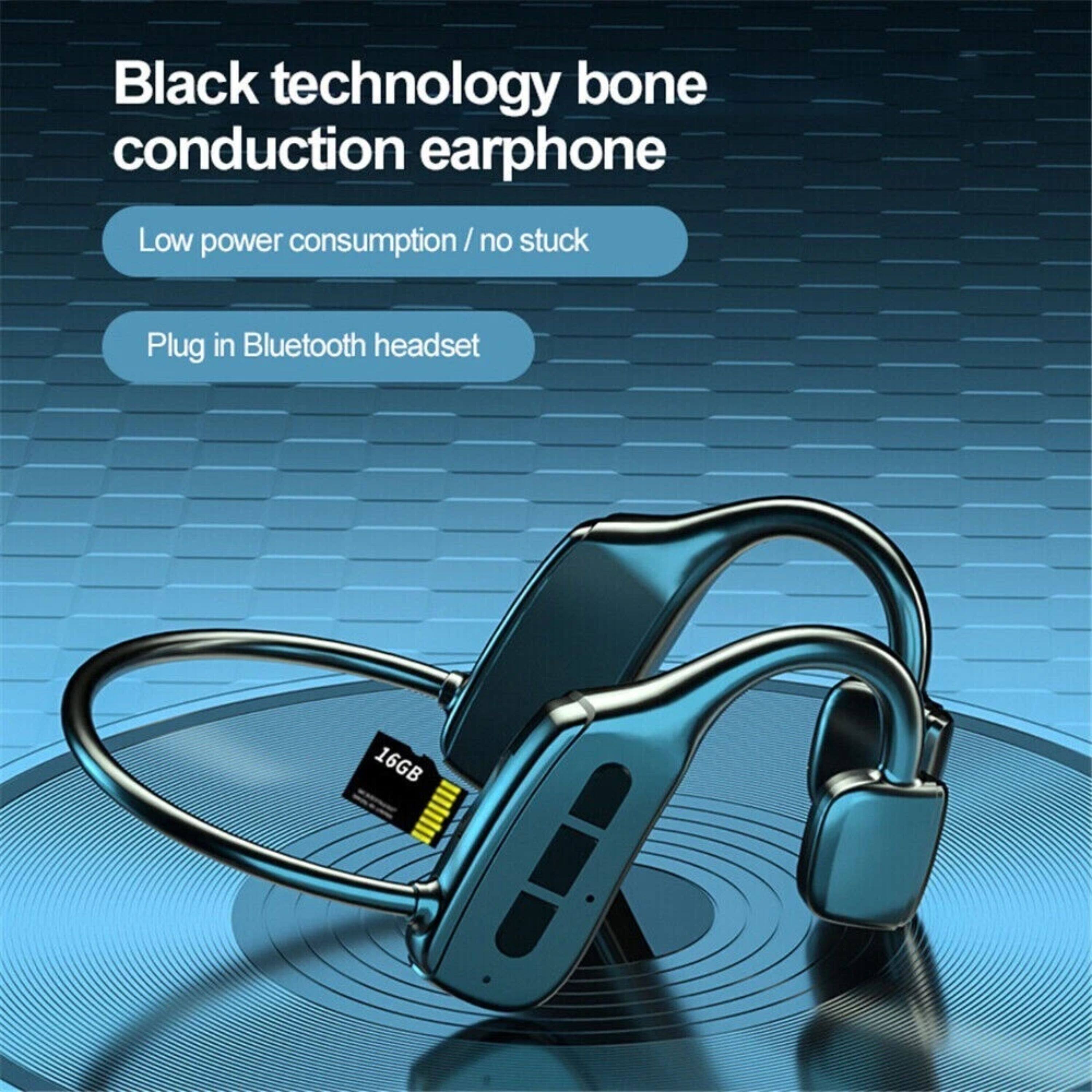 Black technology bone conduction earphone

Low power consumption / no stuck

Plug in Bluetooth headset

16GB