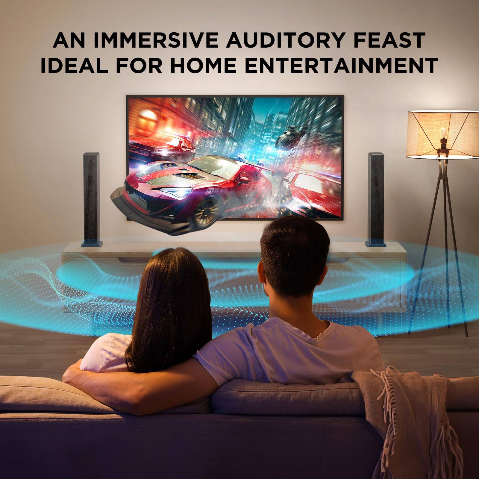 AN IMMERSIVE AUDITORY FEAST  
IDEAL FOR HOME ENTERTAINMENT