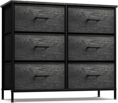 Sorbus Dresser with 6 Drawers, Furniture Storage Tower Unit for Bedroom, Hallway, Closet Wood Top Fabric Drawers Chest Rustic Black DRW-CU6 - Best Buy Sorbus Dresser with 6 Drawers, Furniture Storage Tower Unit for Bedroom, Hallway, Closet Wood Top Fabric Drawers Chest Rustic Black DRW-CU6 - Best Buy