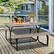 Alt View 1. Costway - Costway Picnic Table Bench Set Outdoor Backyard Patio Garden Party Dining All Weather - Brown.