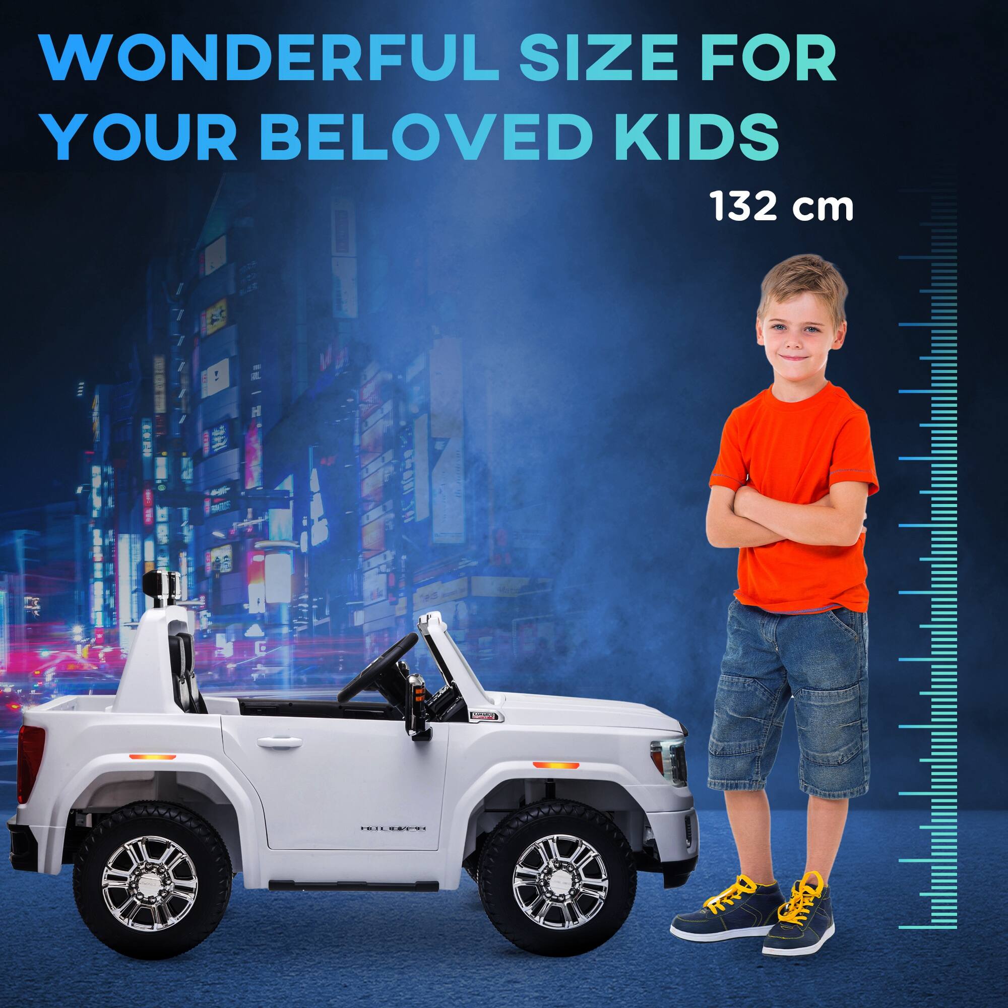 WONDERFUL SIZE FOR YOUR BELOVED KIDS  
132 cm