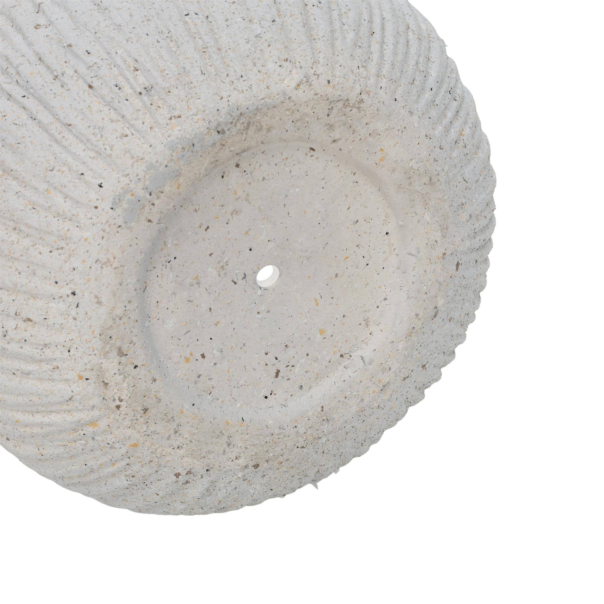 Boyel Living 11 Inch Round Magnesium Oxide Planter Cement Texture ...