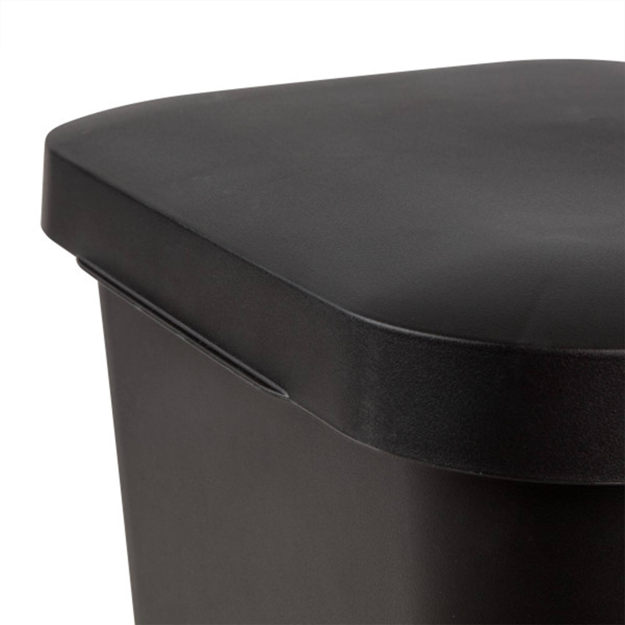 Alt View 7. Sterilite - Sterilite 11.9 Gal Rectangle Step On Trash Kitchen Wastebasket, Black (12 Pack) - Black.