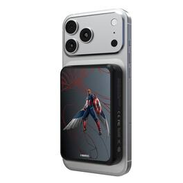 Keyscaper - Marvel MechLine Wireless Mag Power Bank - Sam Wilson Captain America