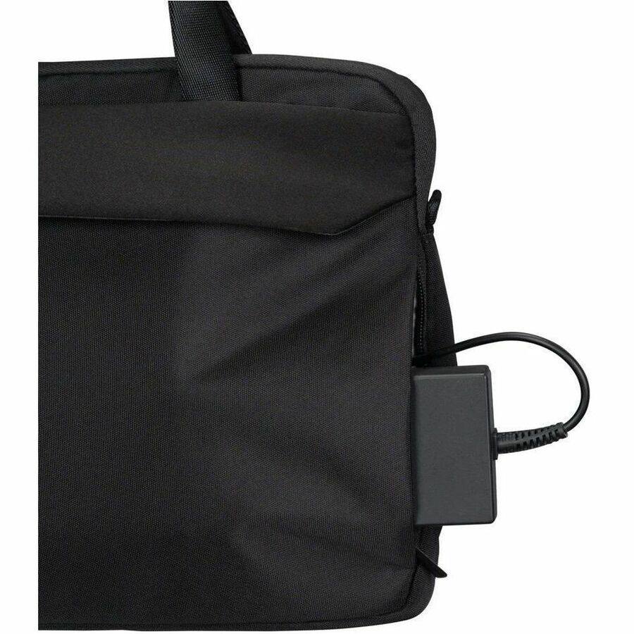 Alt View 2. Targus - Targus Work+ TBS969GL Carrying Case (Briefcase) for 13" to 15" Notebook - Black - Water Resistant - Polyester Body - Black.