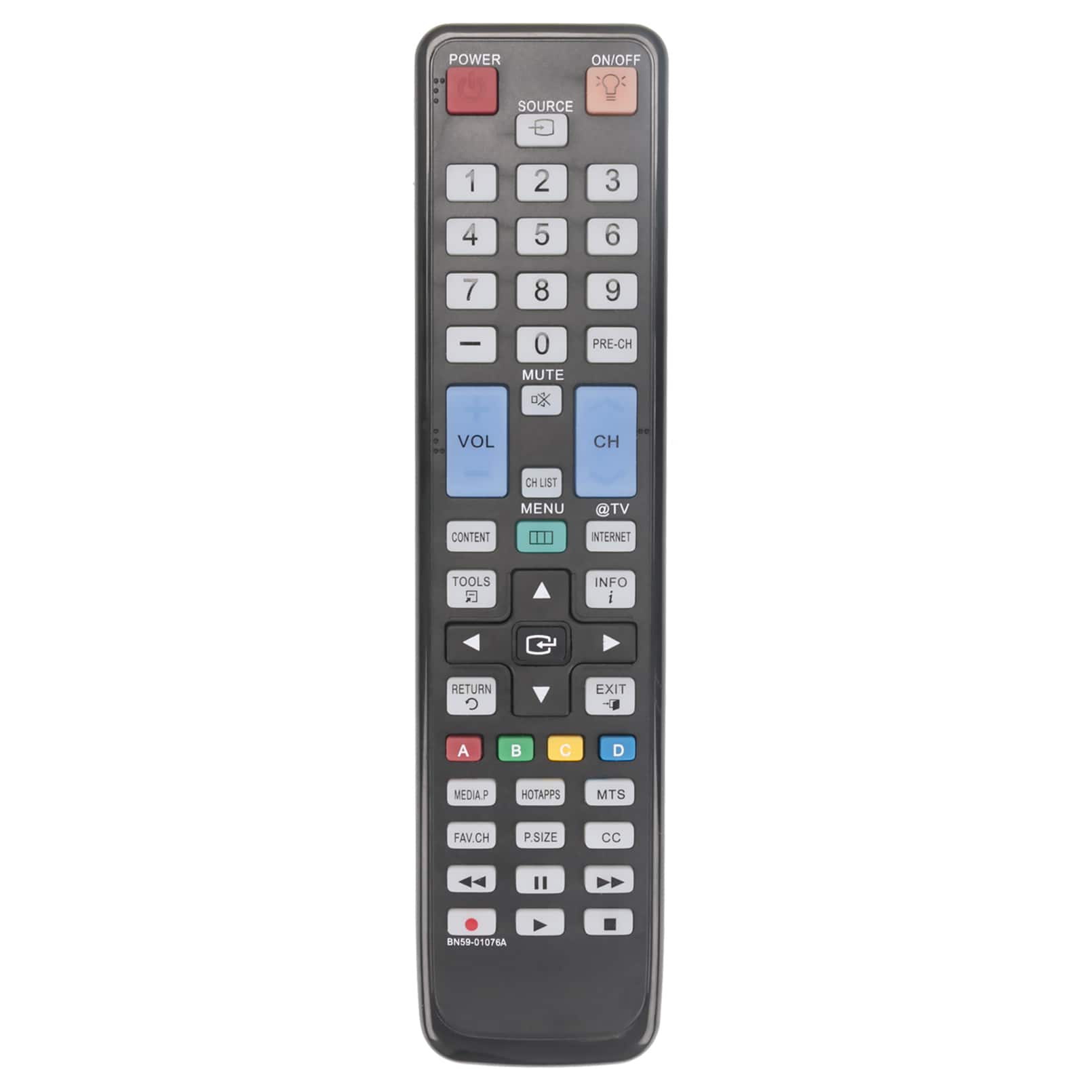VINABTY - New BN59-01076A Replaced Remote Fits for Samsung TV LN40C670 LN55C670 LN46C670 UN32EH4000 UN46EH6000F UN55EH6000 - Black