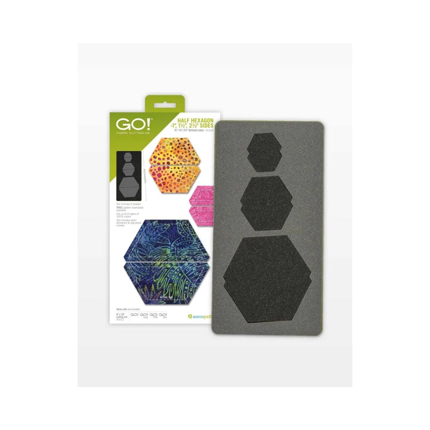 GO! Half Hexagon - 1" 1.95" 212 sides W: 1.0 - es + - - - - - - - - t - - - 4 de - - -d - - - - .. L CAC GOI Gor CP - - I - - IE Roparooa