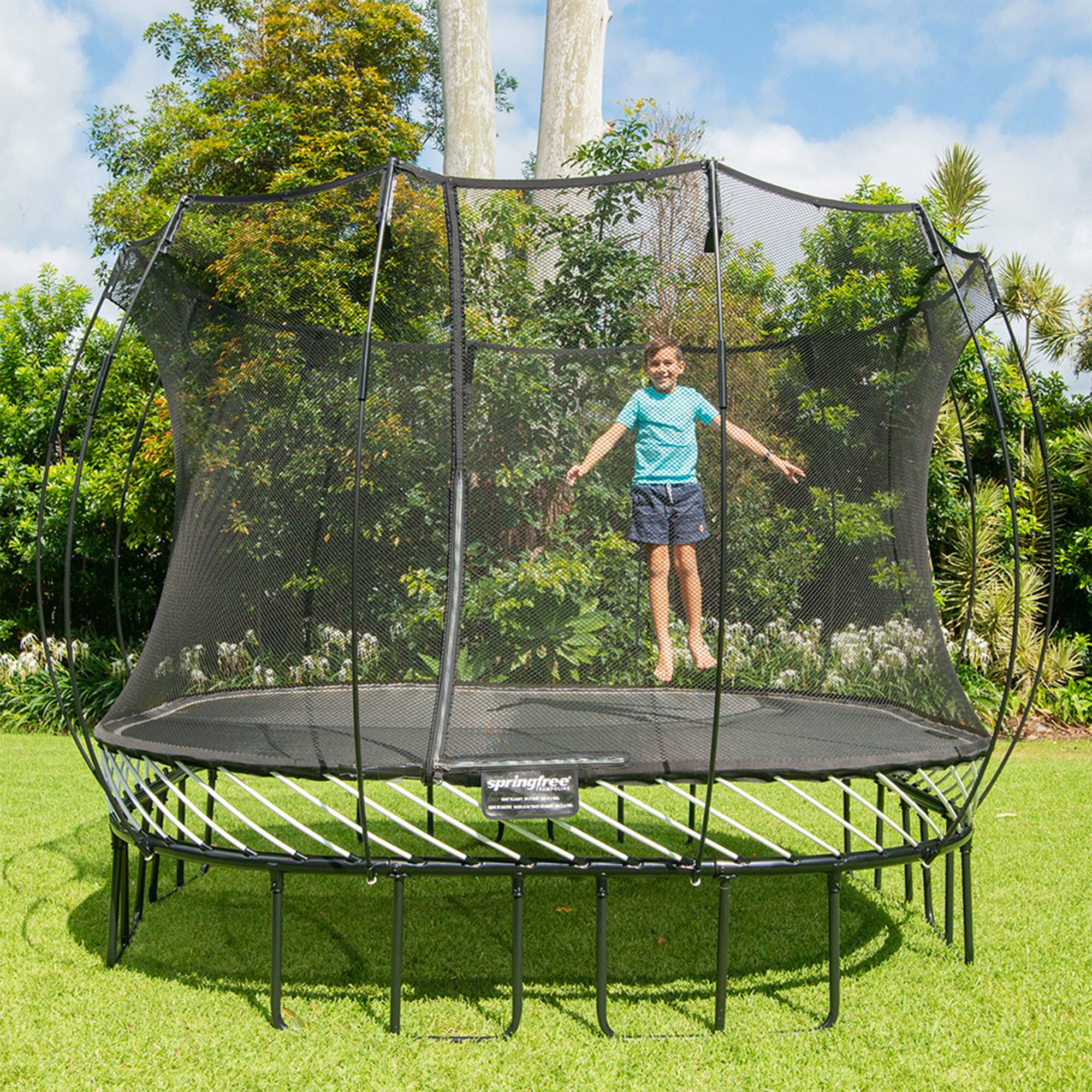 Springfree Trampoline Springfree Large Square Backyard Trampoline With ...