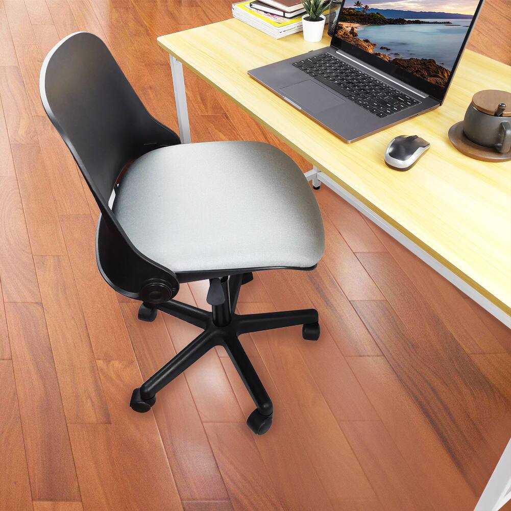 Alt View 1. KKTONER - KKTONER Black Low-Back Office Chair Swivel-Base Height-Adjustable Backrest Computer Chair - Black.