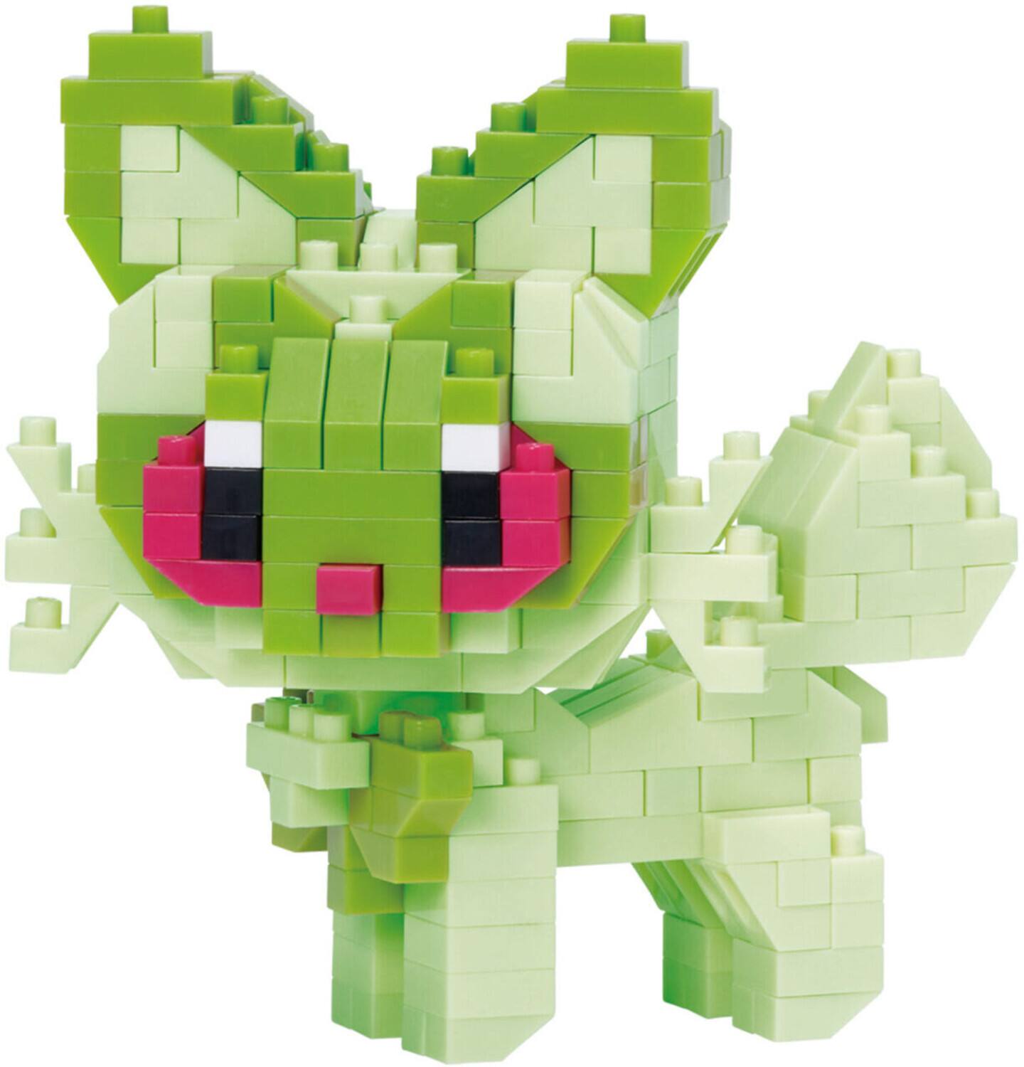 Alt View 2. Bandai - Nanoblock - Pokemon RS Series - Sprigatito Building Kit   - COLLECTIBLES - Multicolor.