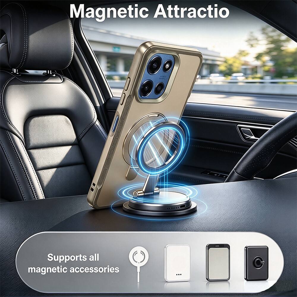 Magnetic Attraction  
Supports all magnetic accessories