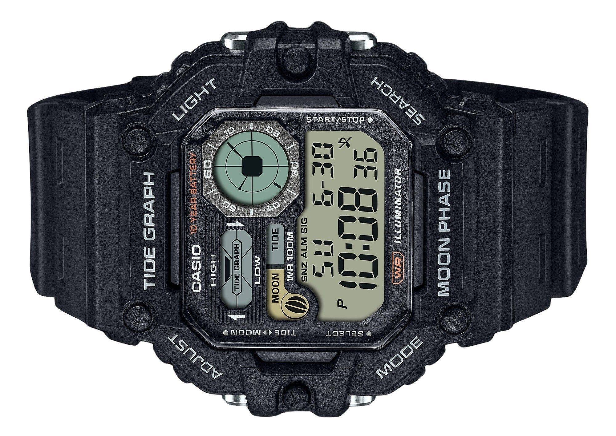 CASIO MOON GRAPH デジタル置時計 Casio Fishing Timer and Moon Graph Watch, Green - Walmart.com