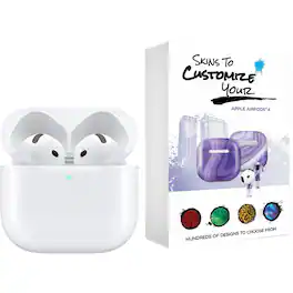 Apple - AirPods 4 Wireless Earbuds with Active Noise Cancellation, USB-C Charging Case, MightySkins Code - MXP93LL/A
