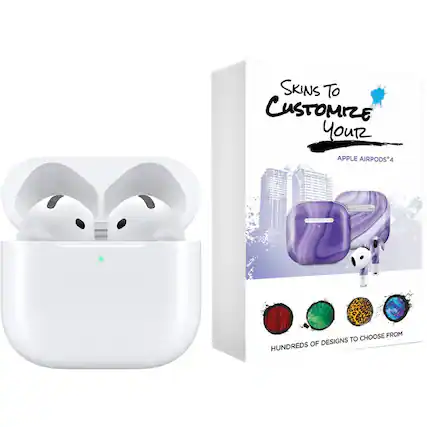 Skins to Customize Your Apple AirPods* 4. Choose from hundreds of designs to choose from.