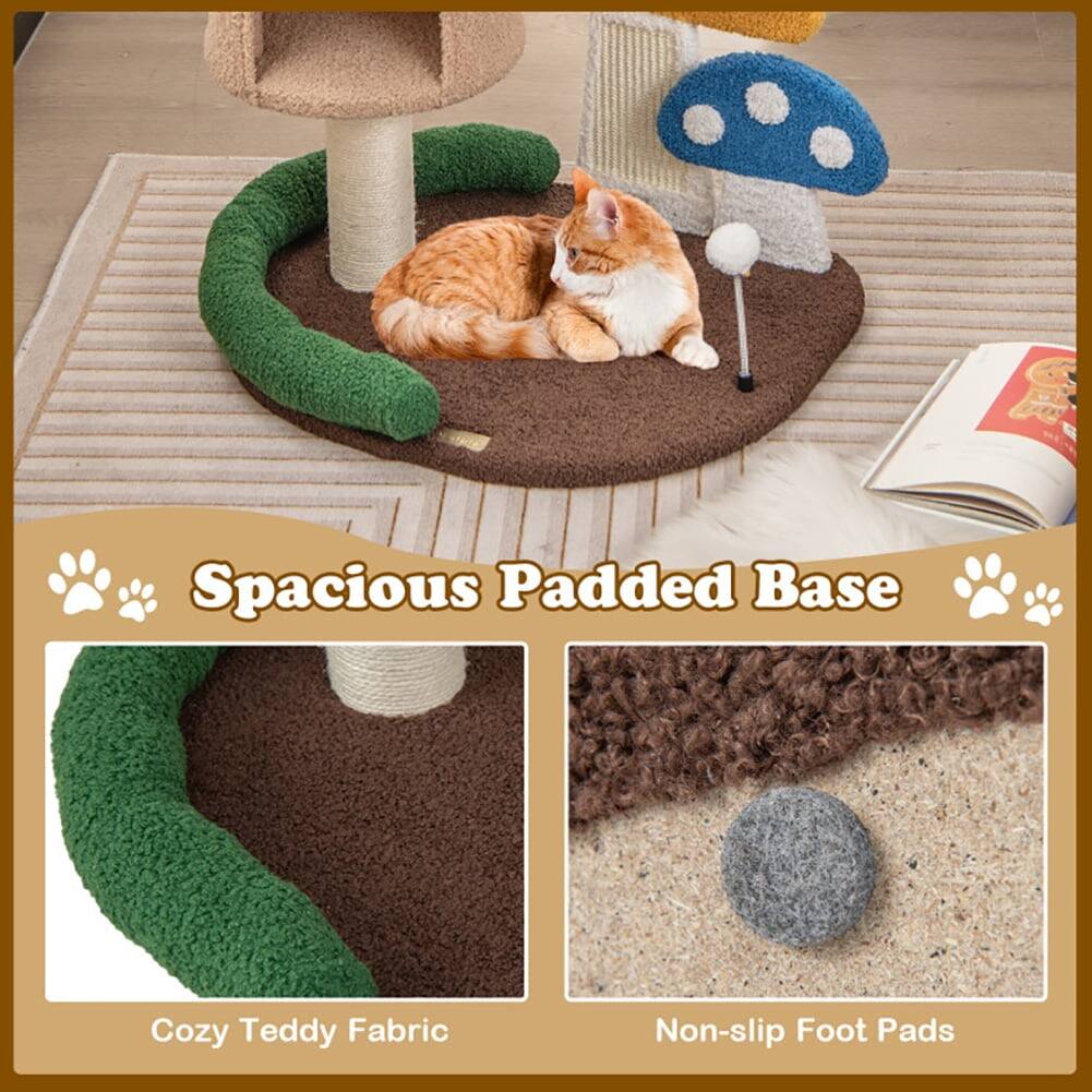 Spacious Padded Base  
Cozy Teddy Fabric  
Non-slip Foot Pads