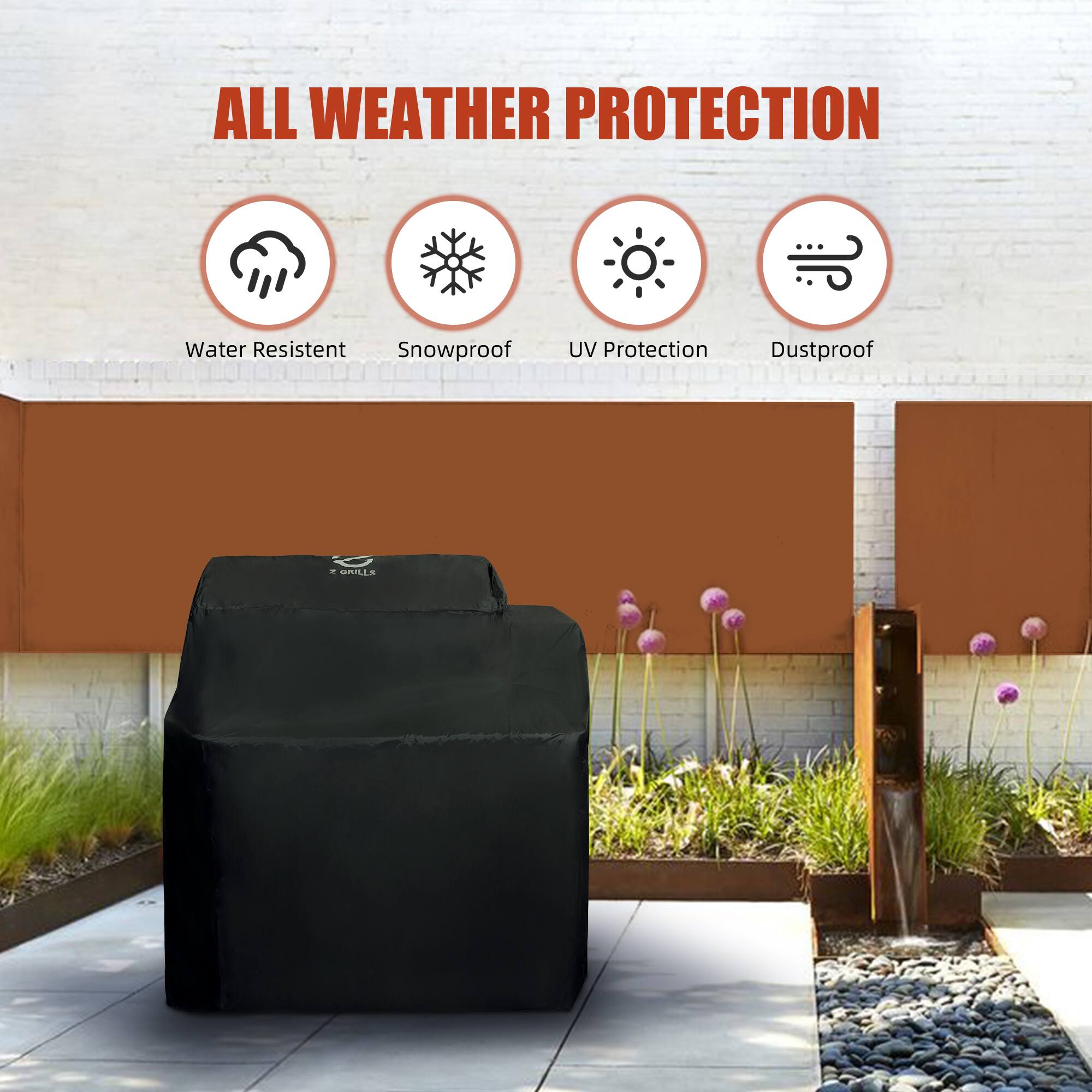 ALL WEATHER PROTECTION  
Water Resistant  
Snowproof  
UV Protection  
Dustproof