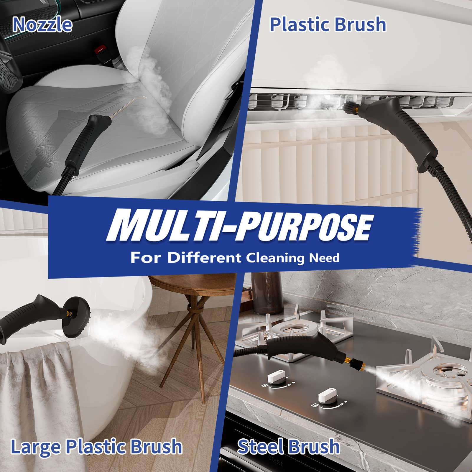 すちーゆーし Morus V6 Travel Steamer 2 in 1 Handheld Vacuum Garment