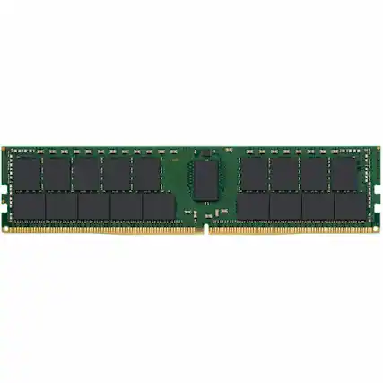 Front. Kingston - Kingston RAM Module - For Workstation, Server - 64 GB - DDR4-3200/PC4-25600 DDR4 SDRAM - 3200 MHz Dual-rank Memory - Black.