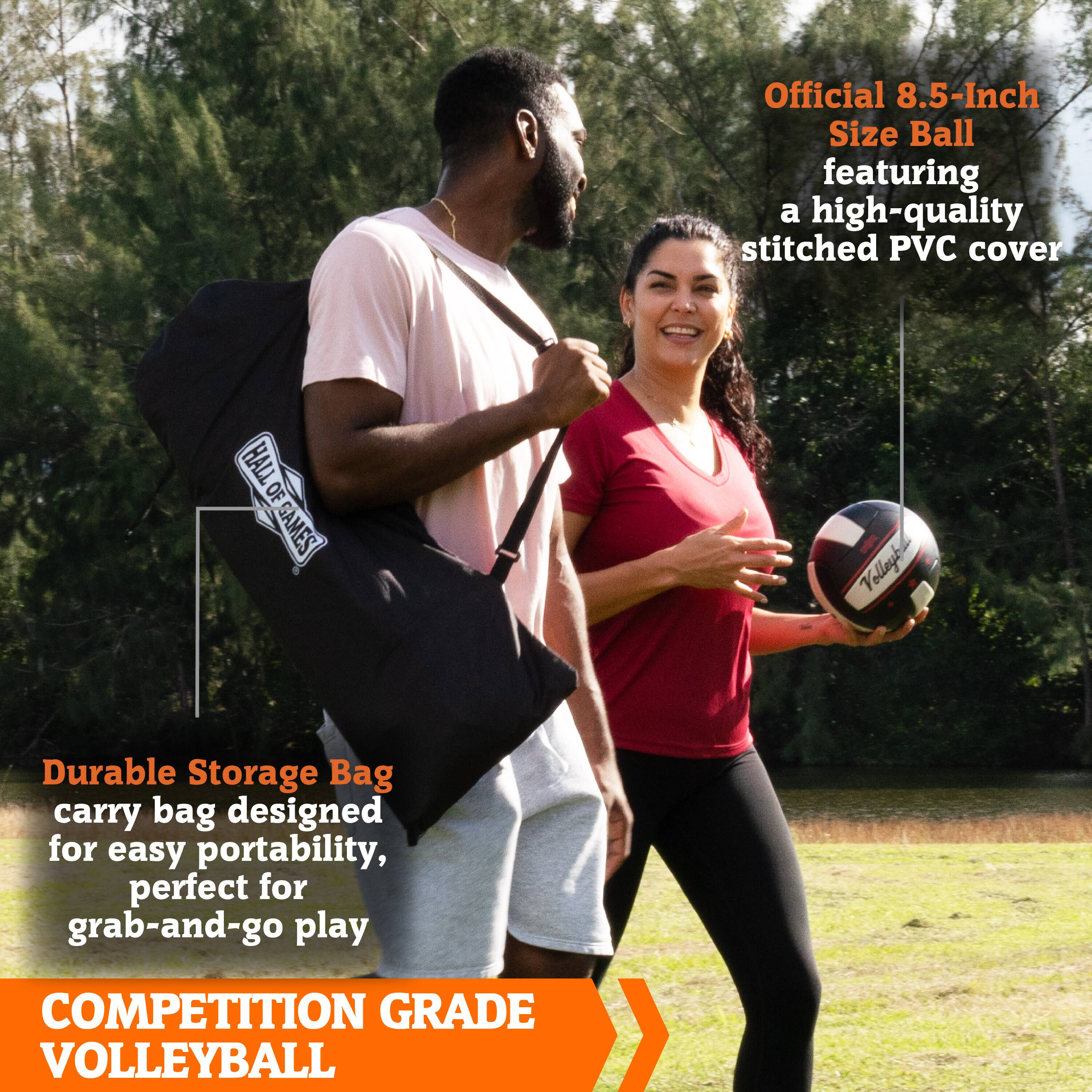 Hall of Games 32ft Outdoor Volleyball Net and Carrying Bag Set with