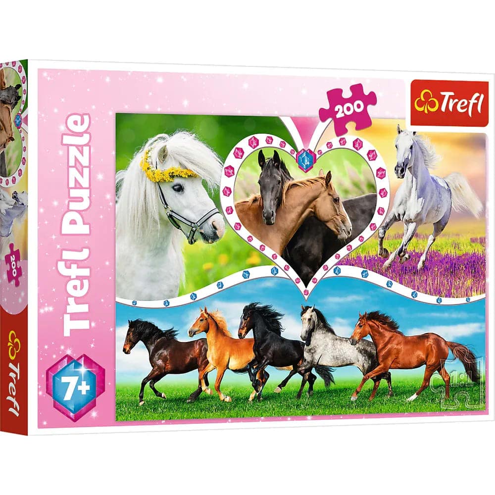 Trefl - Kids 200pc Beautiful Horses puzzle