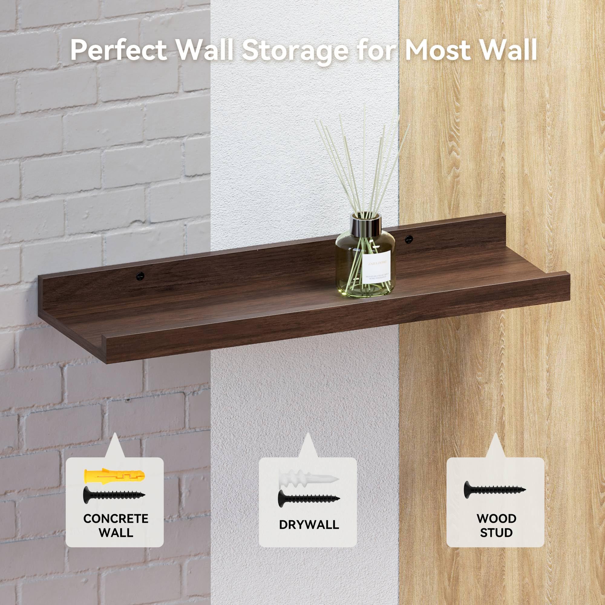 Perfect Wall Storage for Most Wall

- CONCRETE WALL
- DRYWALL
- WOOD STUD