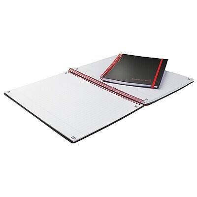 Alt View 2. Black n' Red - 1-Subject Professional Notebooks, 5.875" x 8.25", Wide Ruled, 70 Sheets - Black.