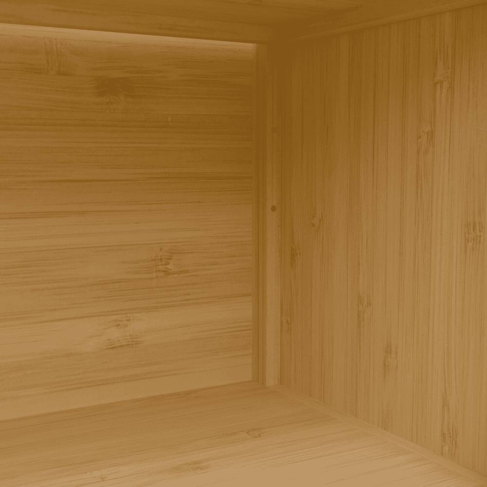 Alt View 7. Kadyn - 38-Inch tall double-door high-capacity multi-scene use storage rack - Brown.