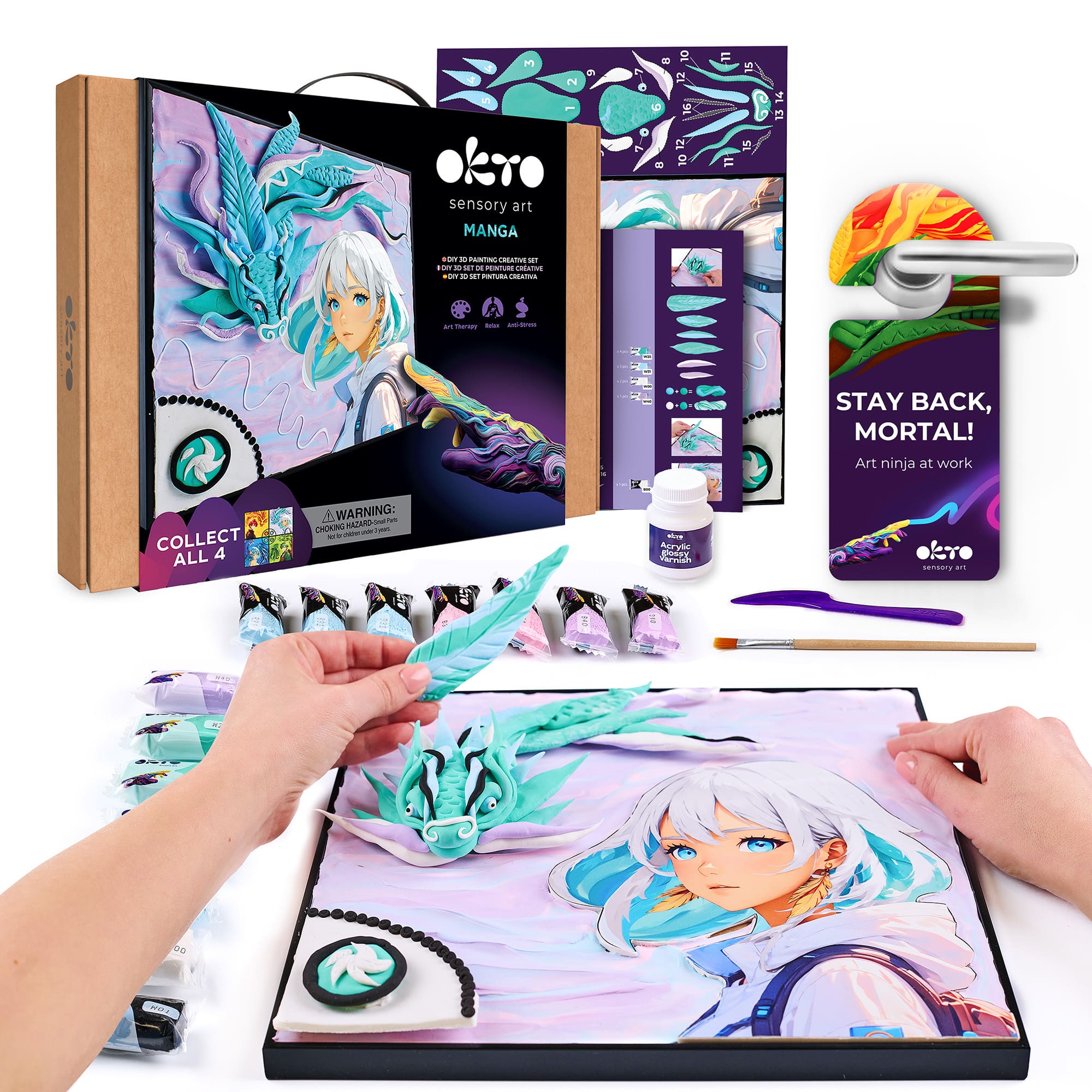 "OKTO - Manga Elements 3D Clay Canvas Kit Air, 11.8"" x 15.7""" price history on PriceWatchPro