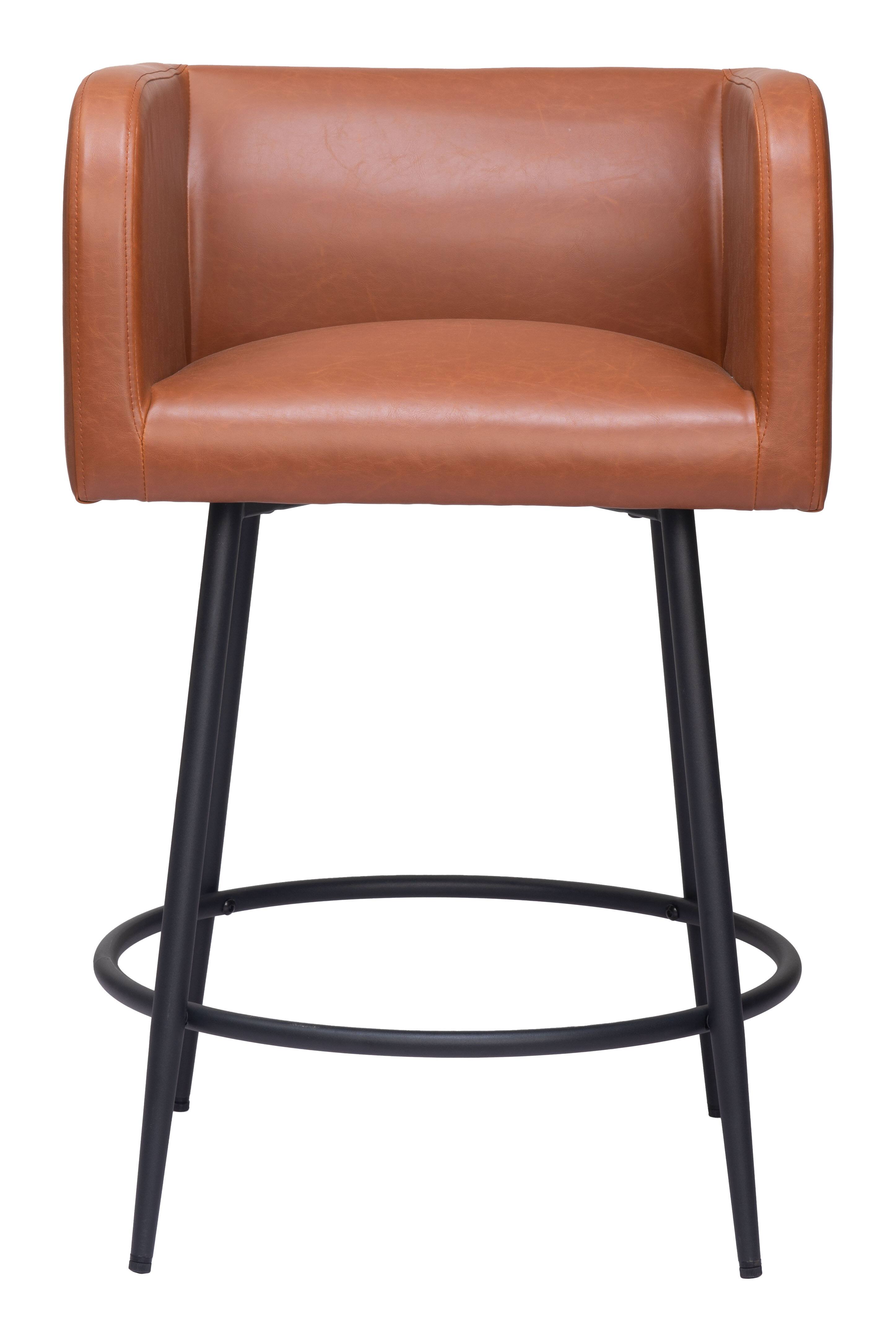 Alt View 1. Hivvago - Horbat Counter Stool (Set of 2) Brown - Brown.