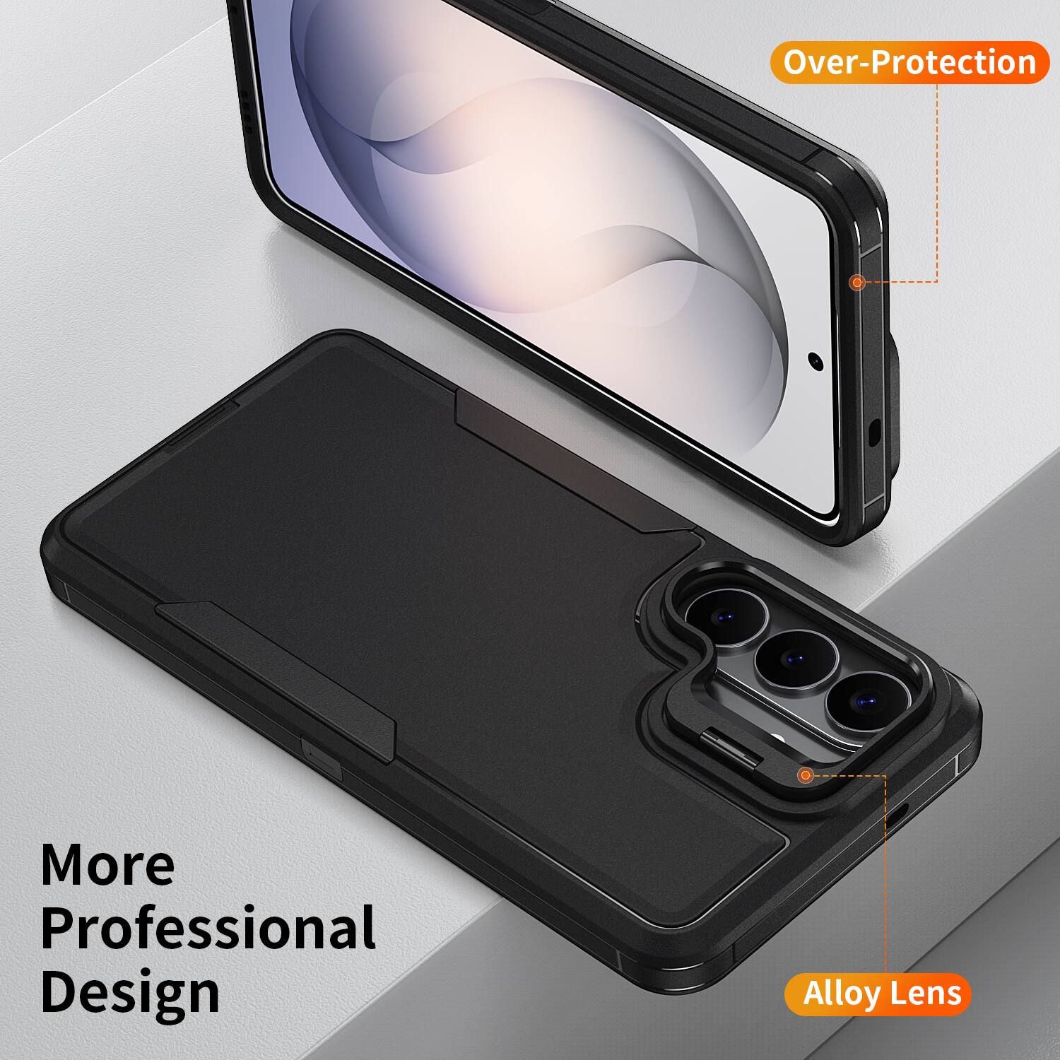 Over-Protection  
More Professional Design  
Alloy Lens