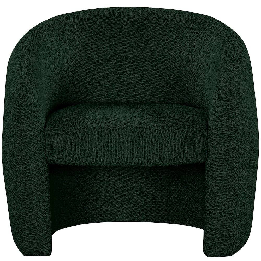 Alt View 2. Meridian Furniture - Acadia Green Boucle Fabric Accent Chair - Green.