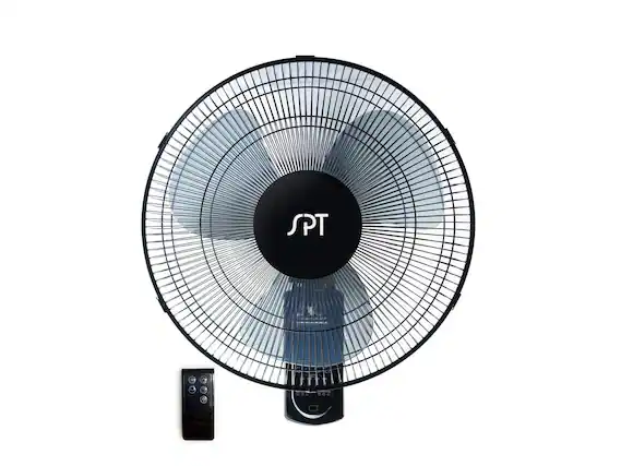 Front. Sunpentown - 16 Wall Mount Fan with Remote Control.