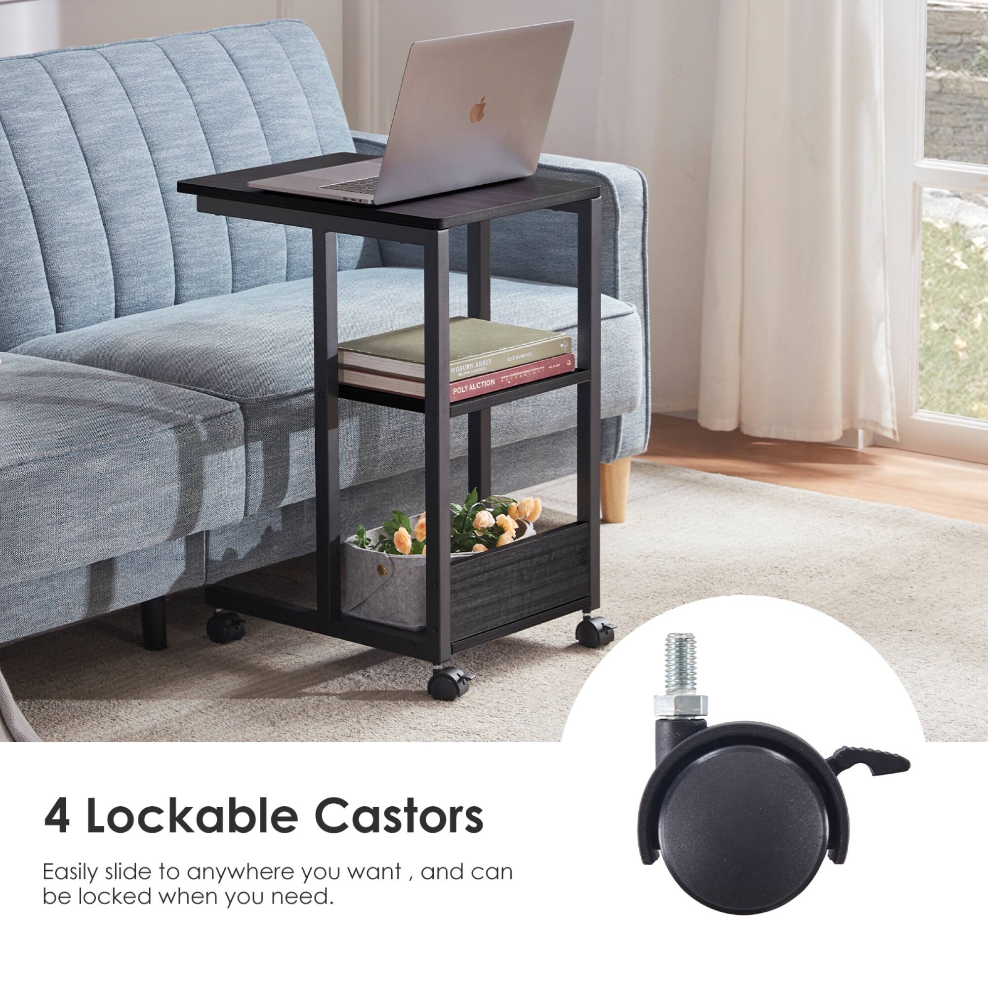 4 Lockable Castors

Easily slide to anywhere you want, and can be locked when you need.
