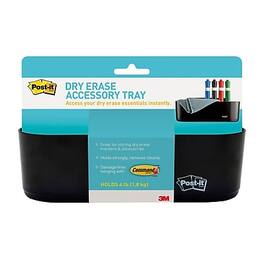 Post-it - Dry Erase Accessory Tray - Black