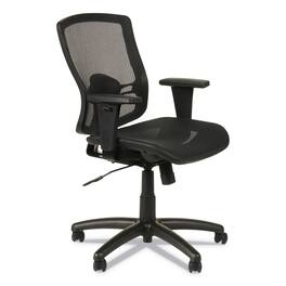 Alera - REMOVE - Etros Series Suspension Mesh Mid-Back Synchro Tilt Chair, Supports Up to 275 lb, 15.74" to 19.68" - Black