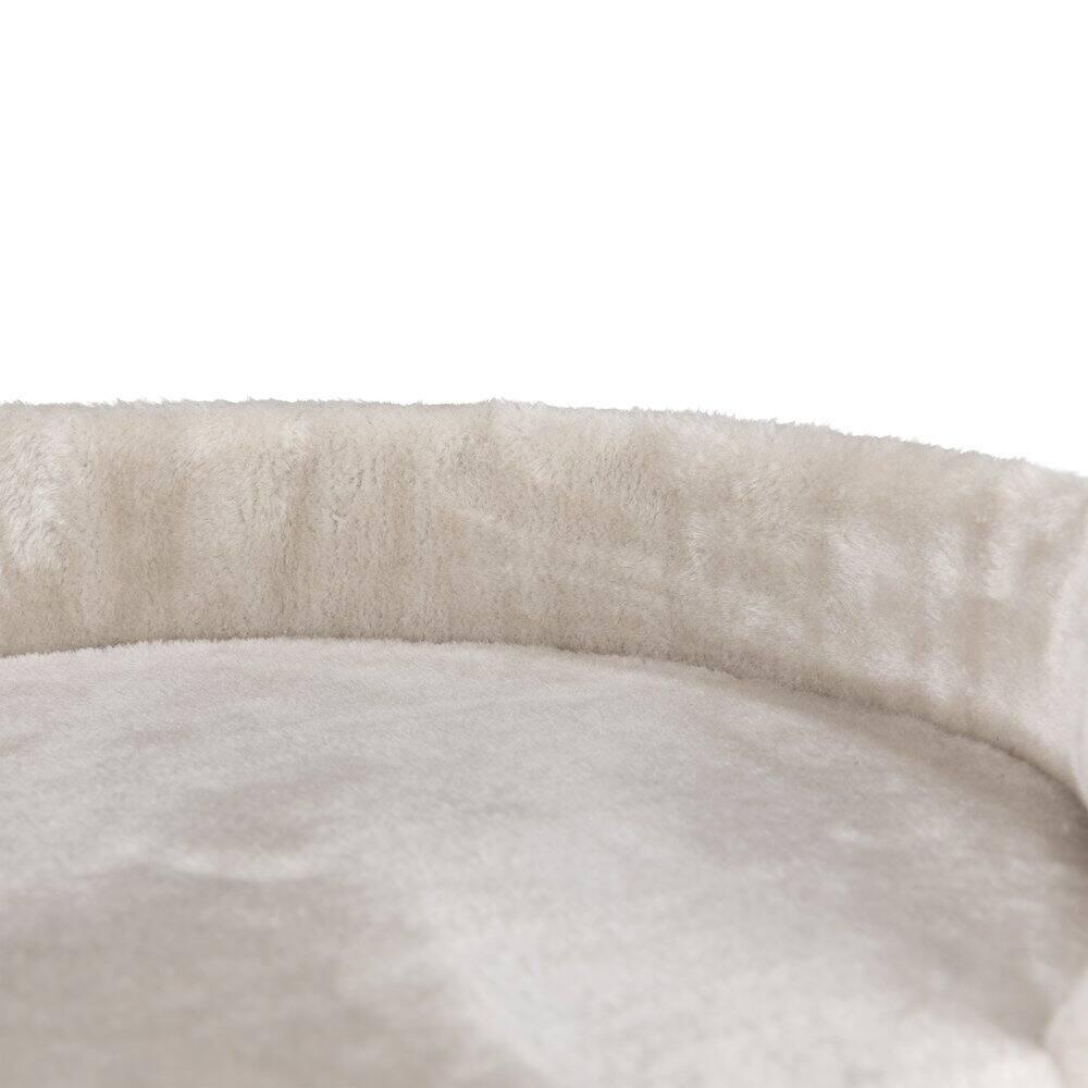 Alt View 2. TRIXIE - Mica Sisal 18" Cat Scratching Post with Plush Platform, Light Gray-Greige - Light Gray-Greige.