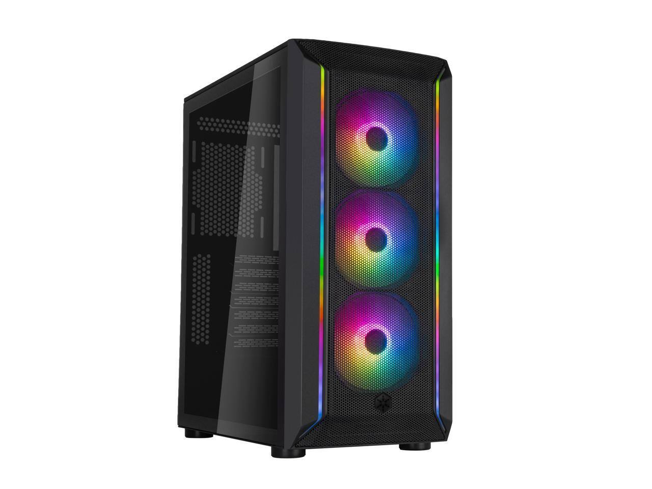Alt View 1. SilverStone - SilverStone FARA 511Z High Airflow ATX Gaming Chassis with Excellent Cooling Potential Case SST-FA511Z-BG Black - Black.