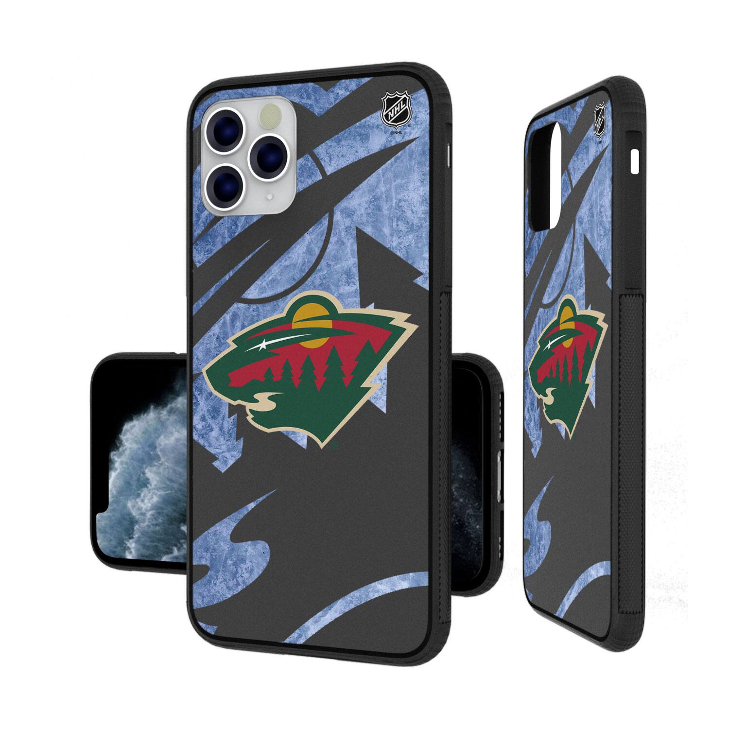 Alt View 3. Keyscaper - Minnesota Wild iPhone Tilt Bump Ice Case - 16 - Multicolor.