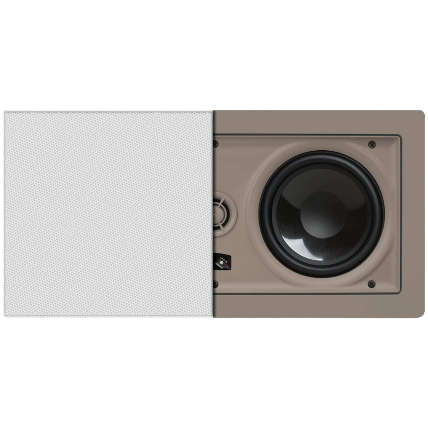 Proficient Audio - Protege WI530 100-Watt Dual 5.25" LCR In-Wall Speaker - White