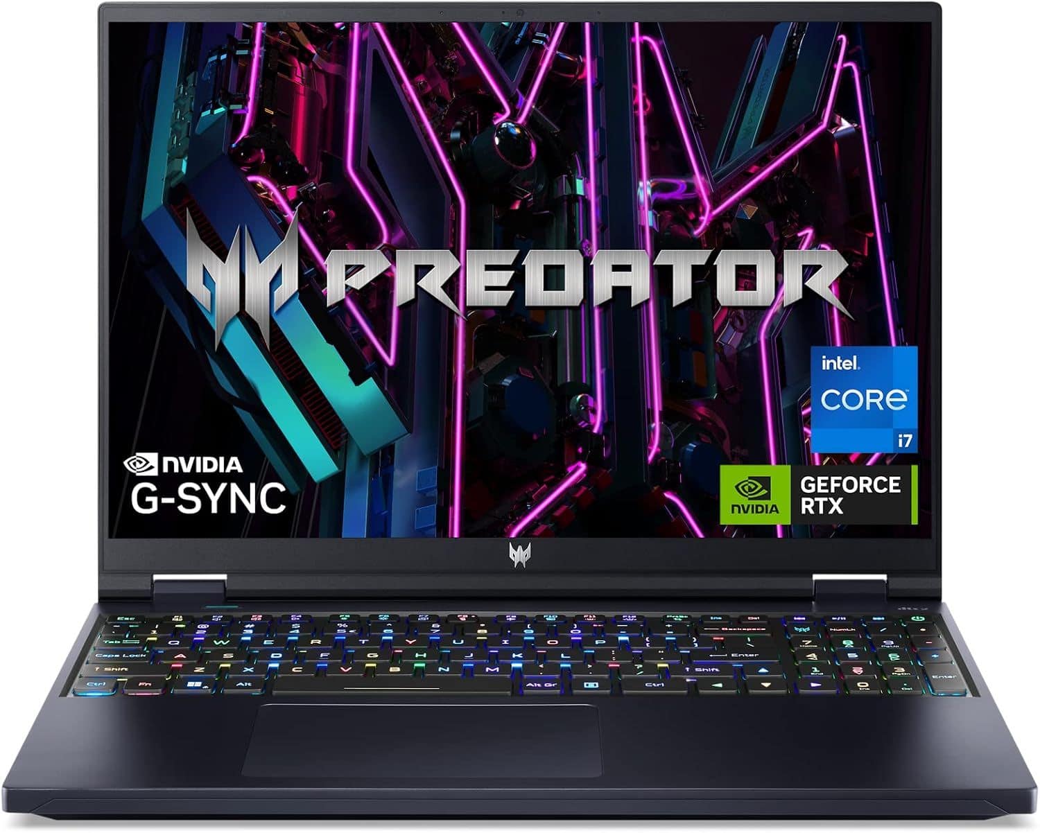 Acer - Refurbished Excellent - Refurbished Predator Helios 16 Gaming Notebook Intel Core i7-14700HX 2.10 GHz 16 GB RAM 1 TB SSD - PH16-72-77KA - Black