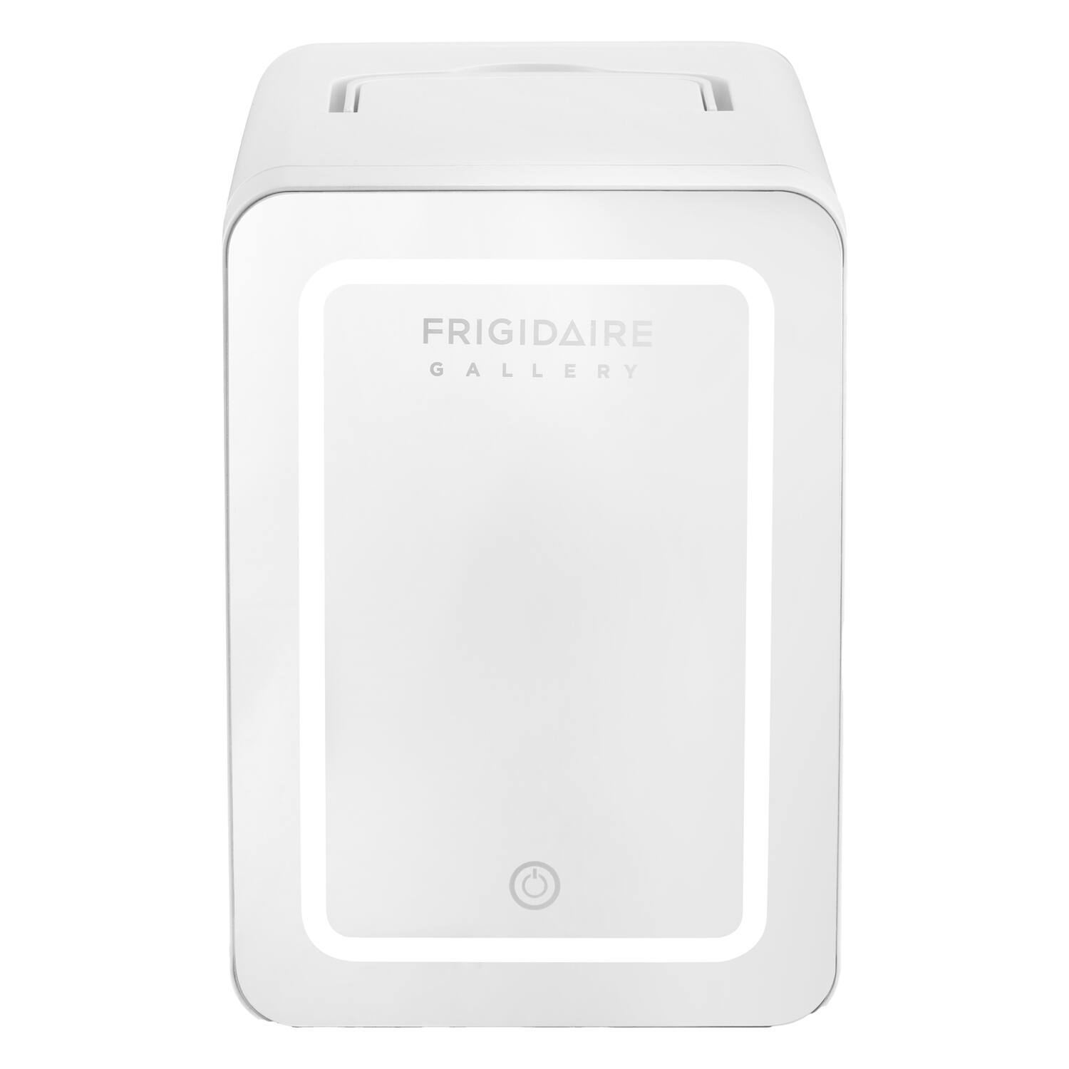 Frigidaire - 9-Can Lighted Mirror Beauty Fridge - White
