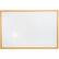 Alt View 16. Floortex - Viztex Lacquered Steel Magnetic Dry Erase Boards with an Oak Effect Frame - 18'' x 24'' - Aluminum, White.