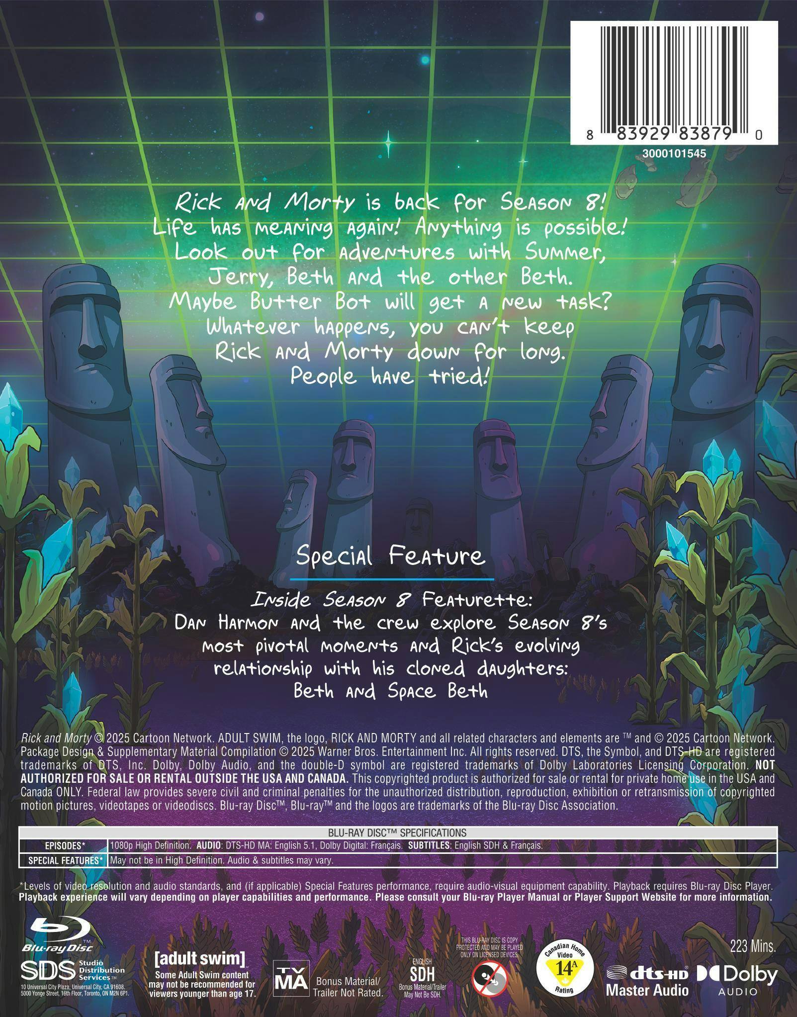Back. Rick and Morty: Season 8   - BLU-RAY.