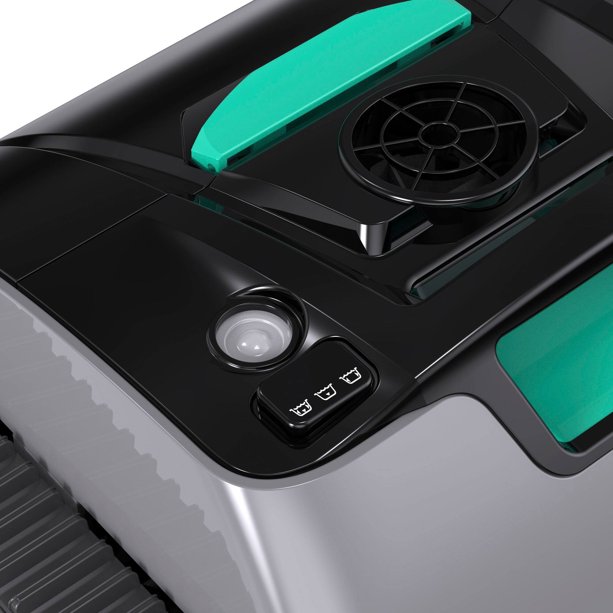 Alt View 20. Wybot - C1 Pro Cordless Robotic Pool Cleaner for In-Ground Pools up to 1615sq.ft, Pool Vacuum with Infrared Sensors - Gray.