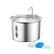 Front. Oneisall - 2L 67oz Automatic Cat Water Fountain Food Grade Stainless Steel Pet Fountain with 3 Filters Visual Window BPA Free - Stainless.